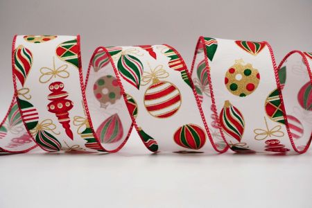 Retro Christmas Ornaments Ribbon_KF6997GC-1-7_white